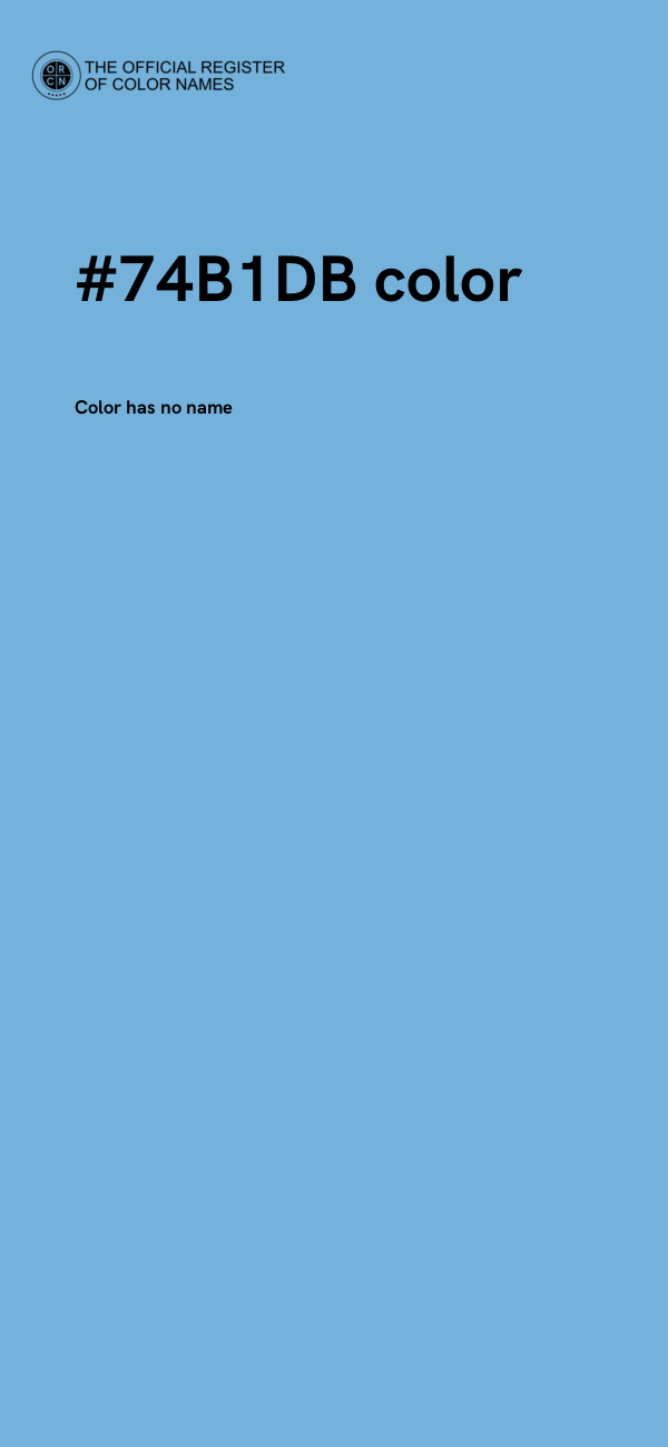 #74B1DB color image
