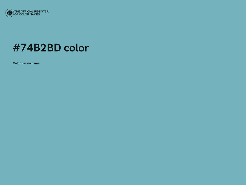 #74B2BD color image