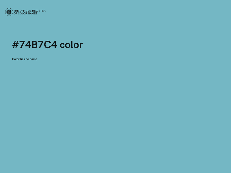 #74B7C4 color image