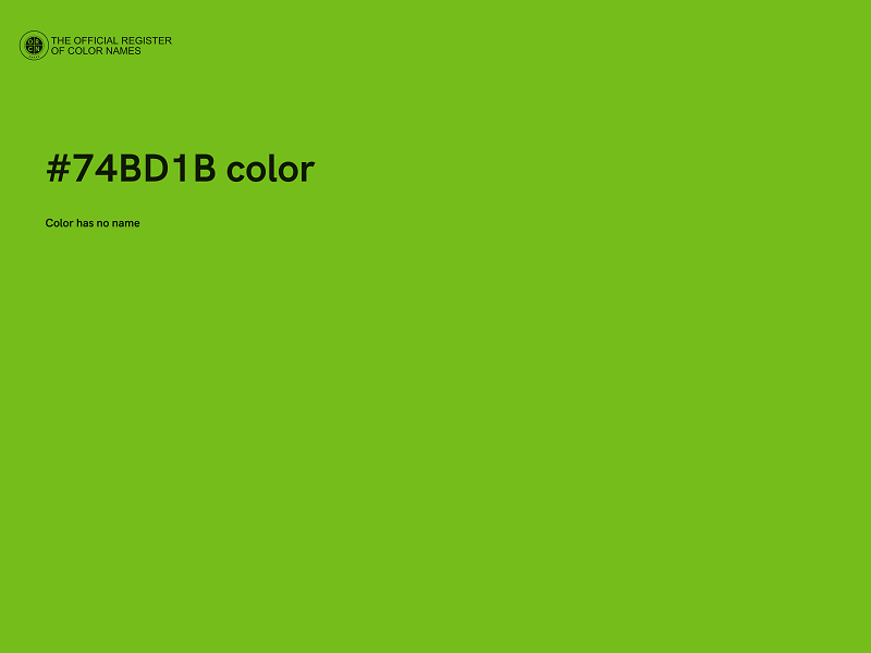 #74BD1B color image