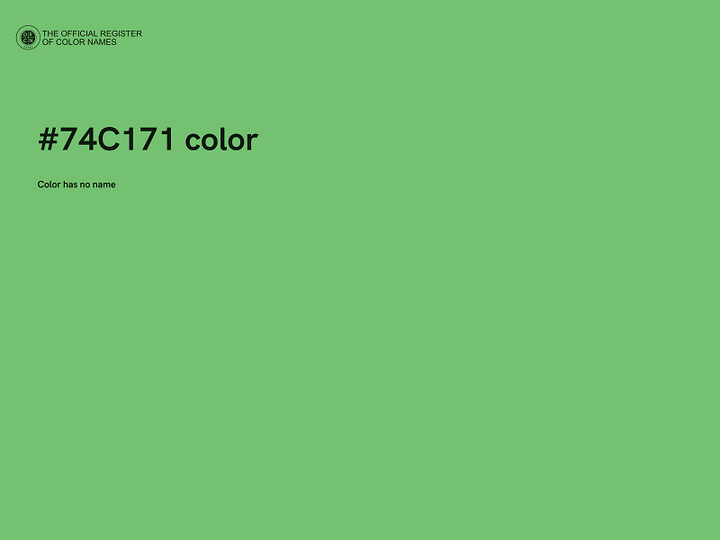 #74C171 color image