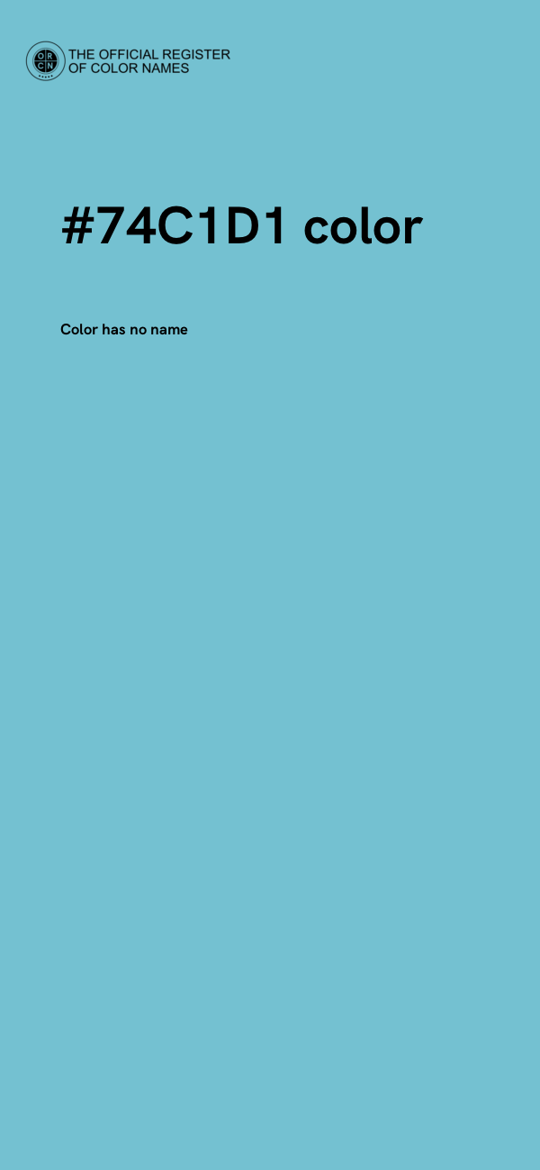 #74C1D1 color image