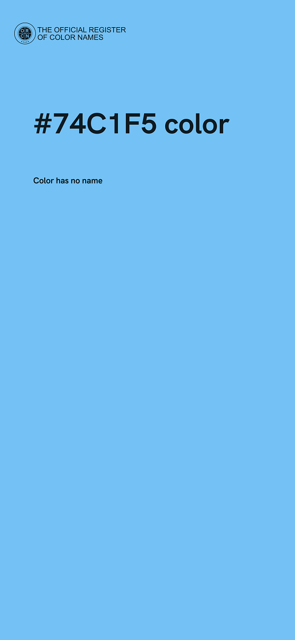 #74C1F5 color image