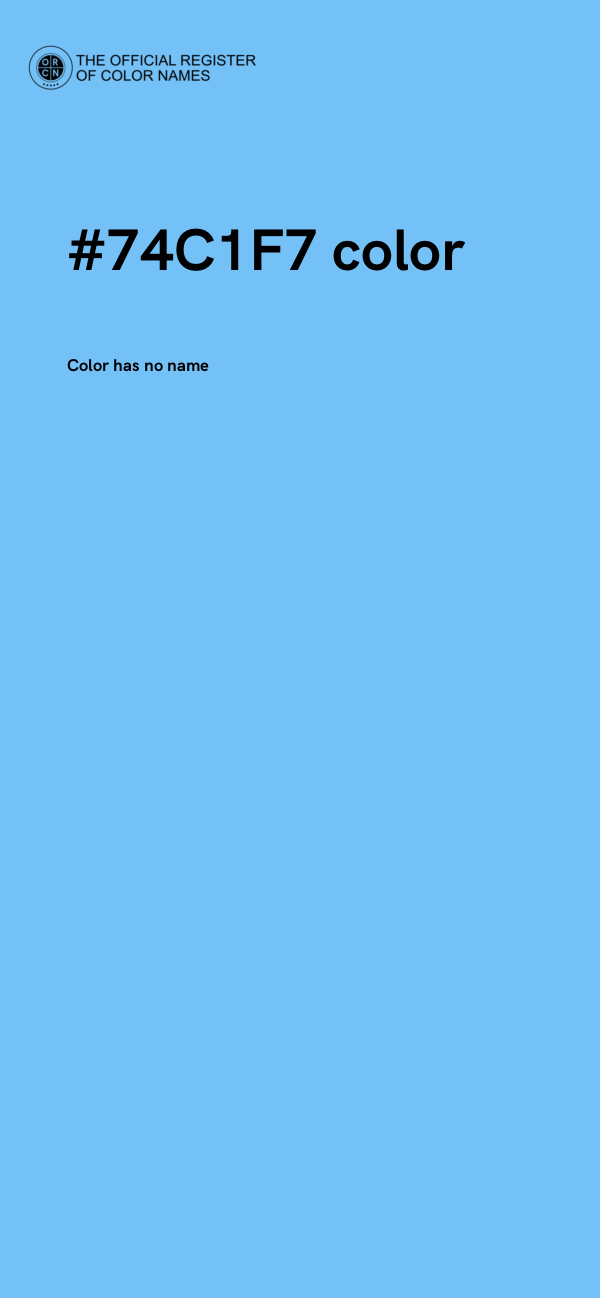 #74C1F7 color image