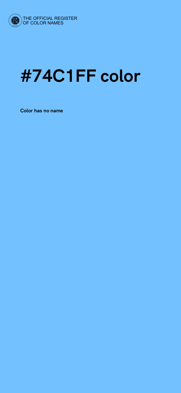 #74C1FF color image