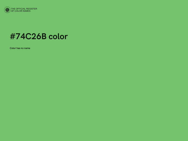 #74C26B color image