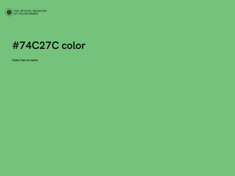 #74C27C color image