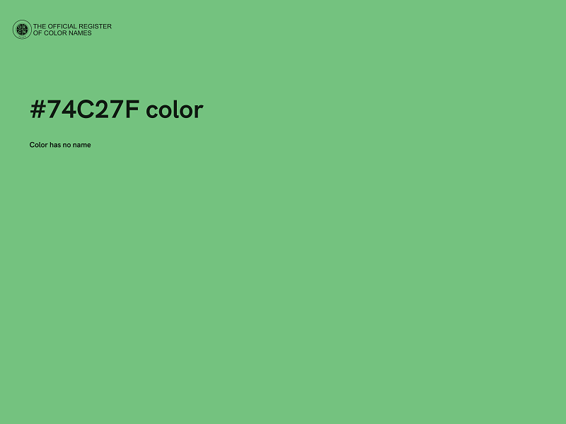 #74C27F color image