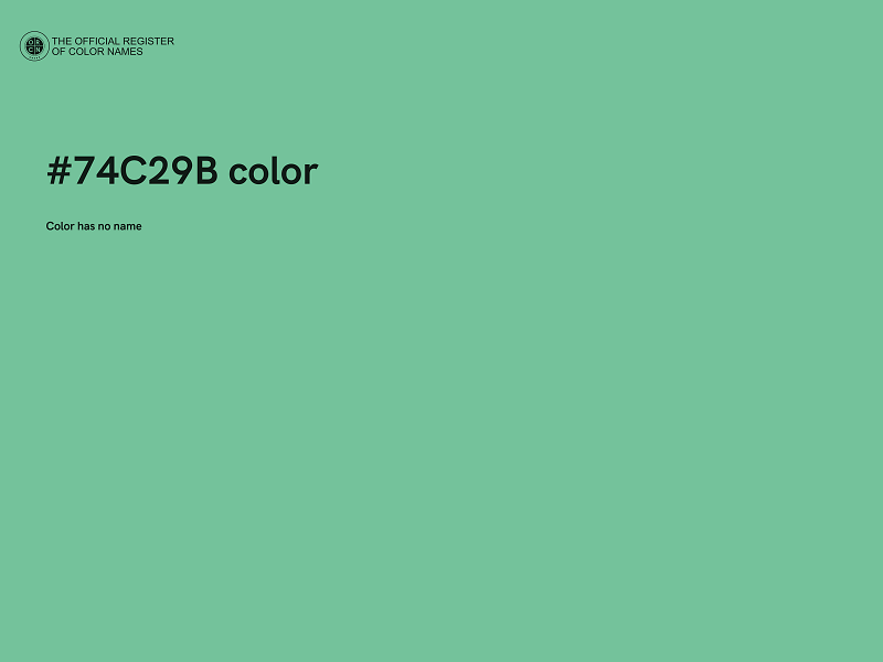 #74C29B color image