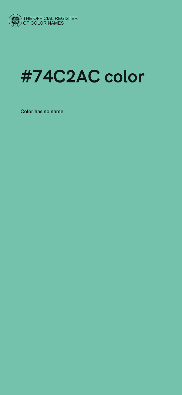 #74C2AC color image