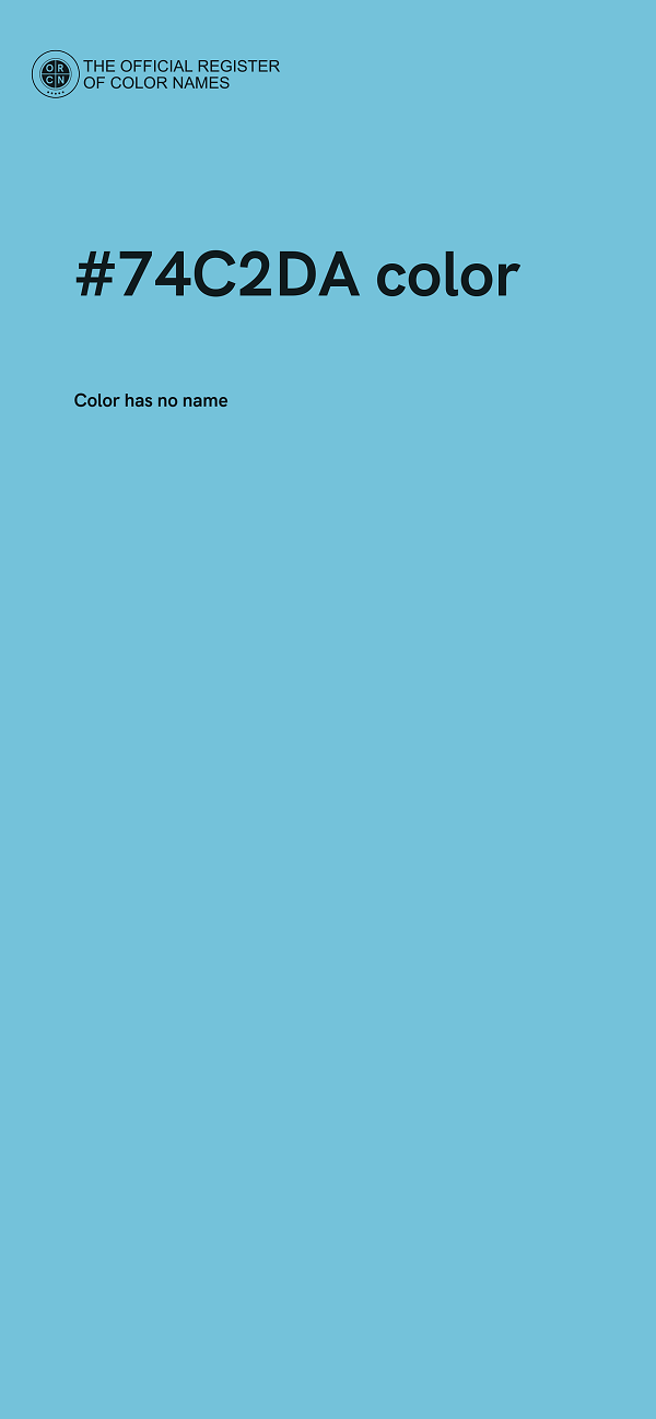 #74C2DA color image