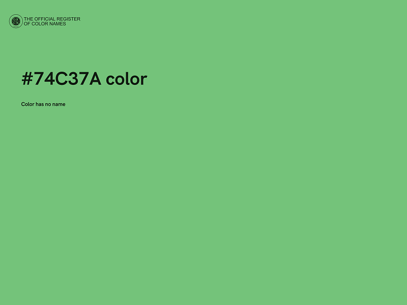 #74C37A color image