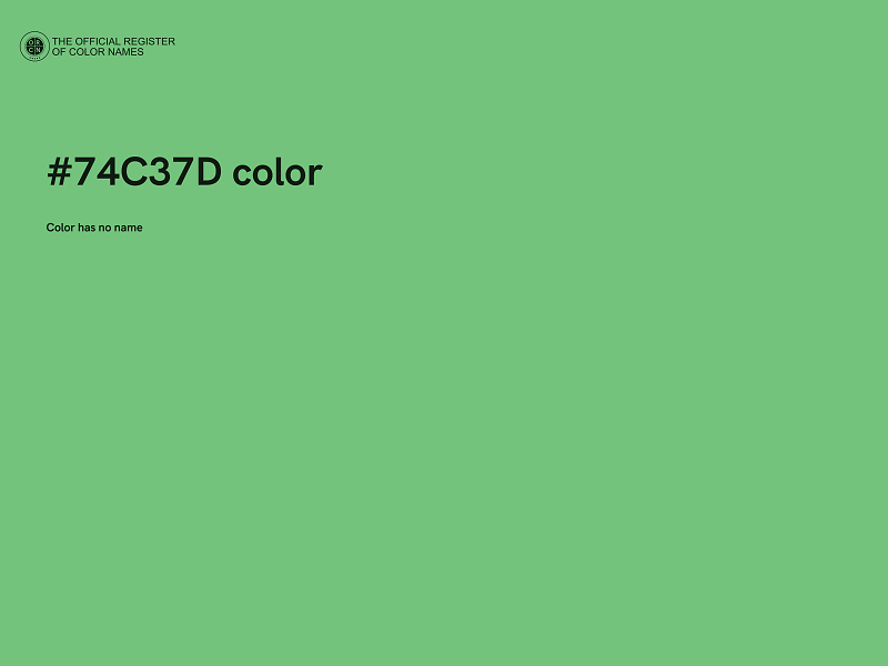 #74C37D color image