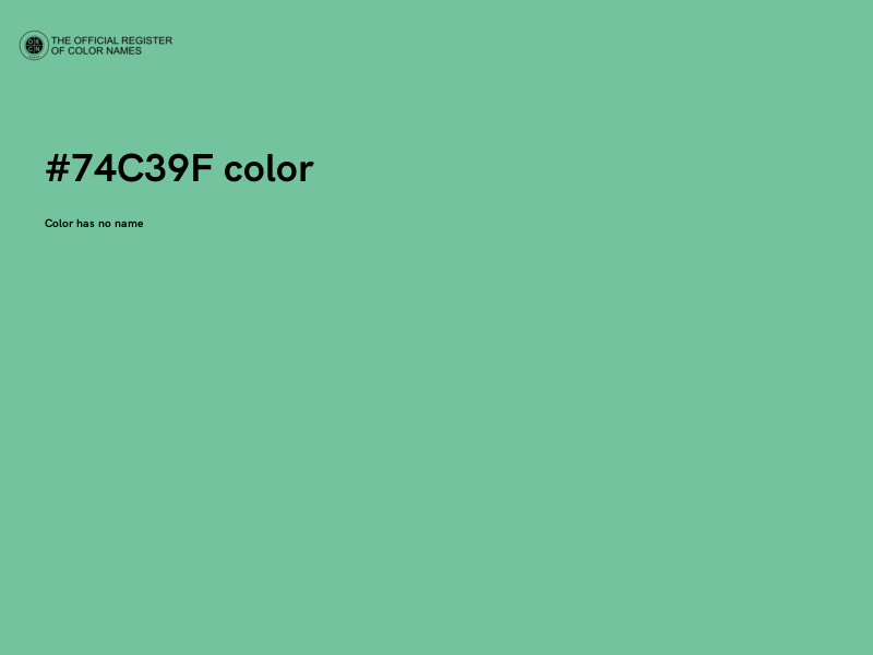 #74C39F color image