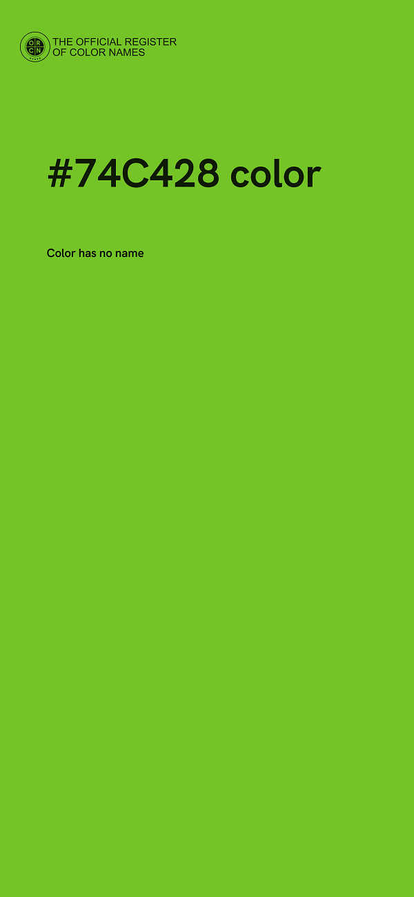 #74C428 color image