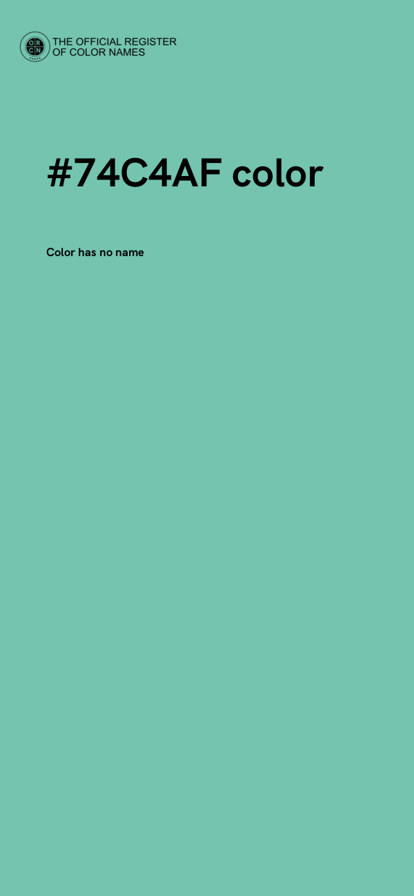 #74C4AF color image