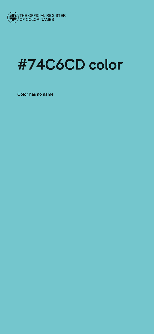 #74C6CD color image