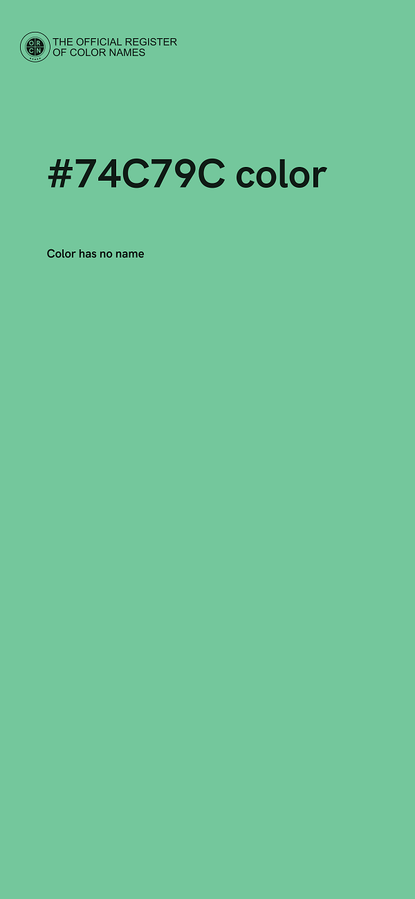 #74C79C color image