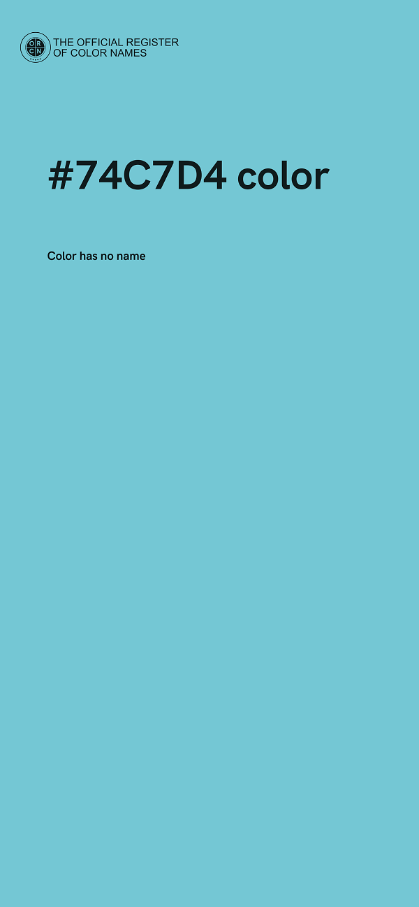 #74C7D4 color image