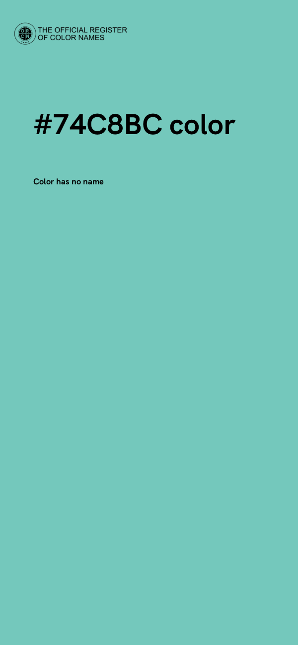 #74C8BC color image