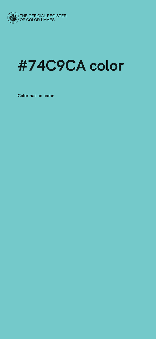 #74C9CA color image