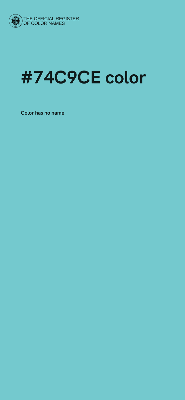#74C9CE color image