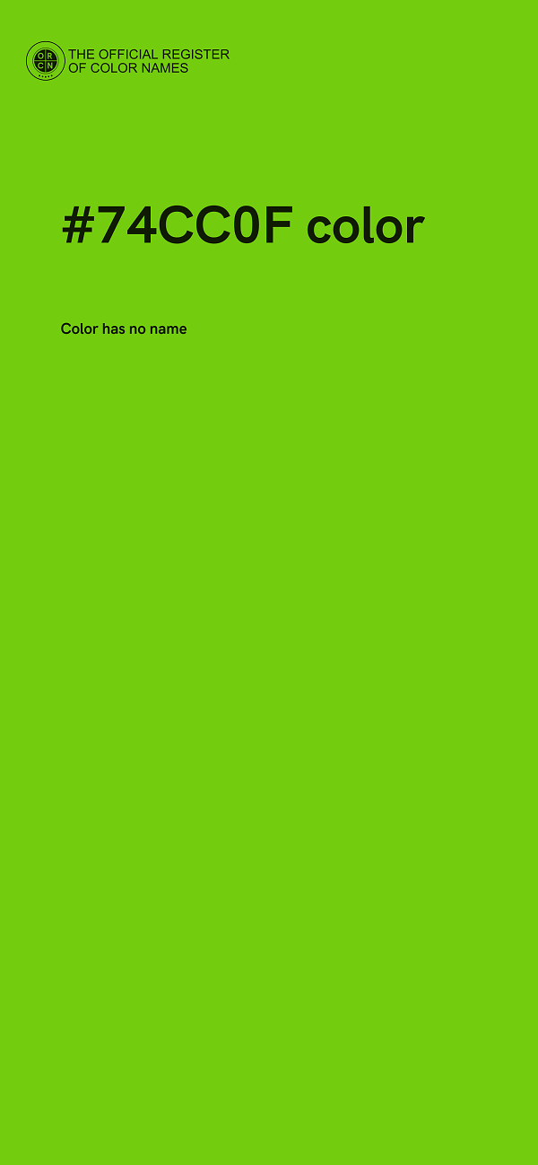 #74CC0F color image