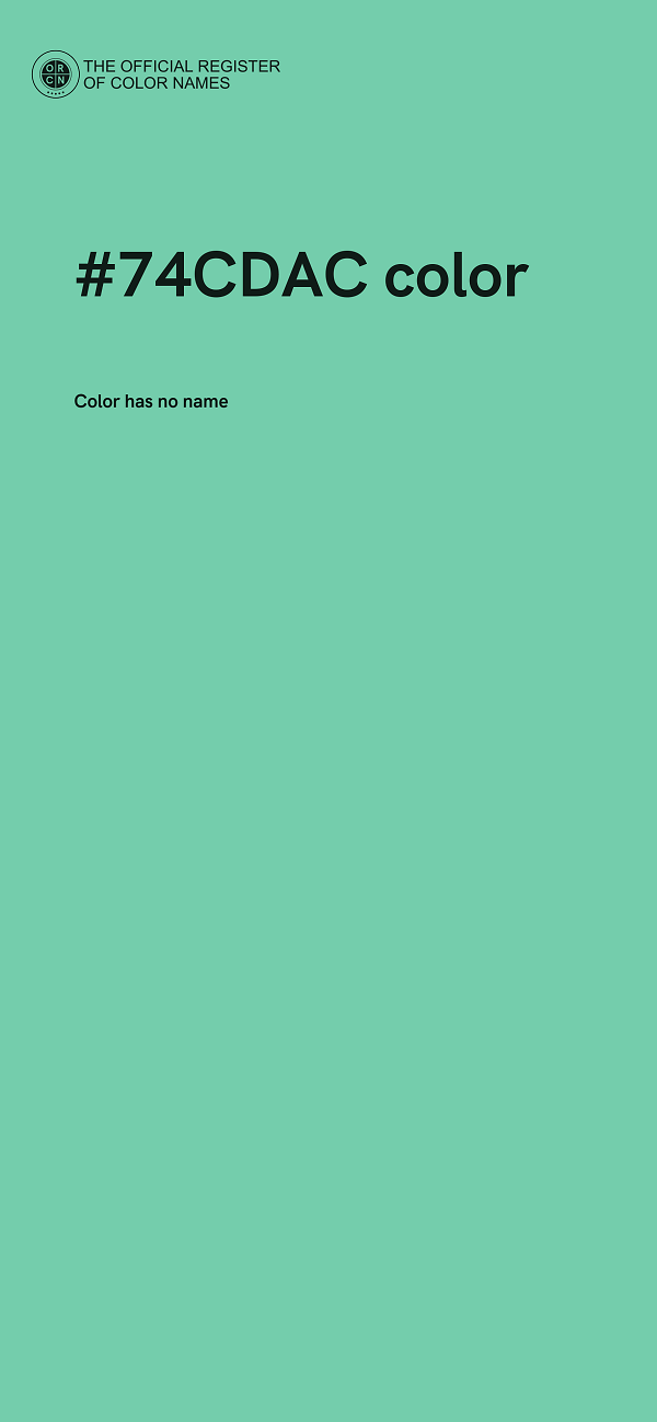 #74CDAC color image