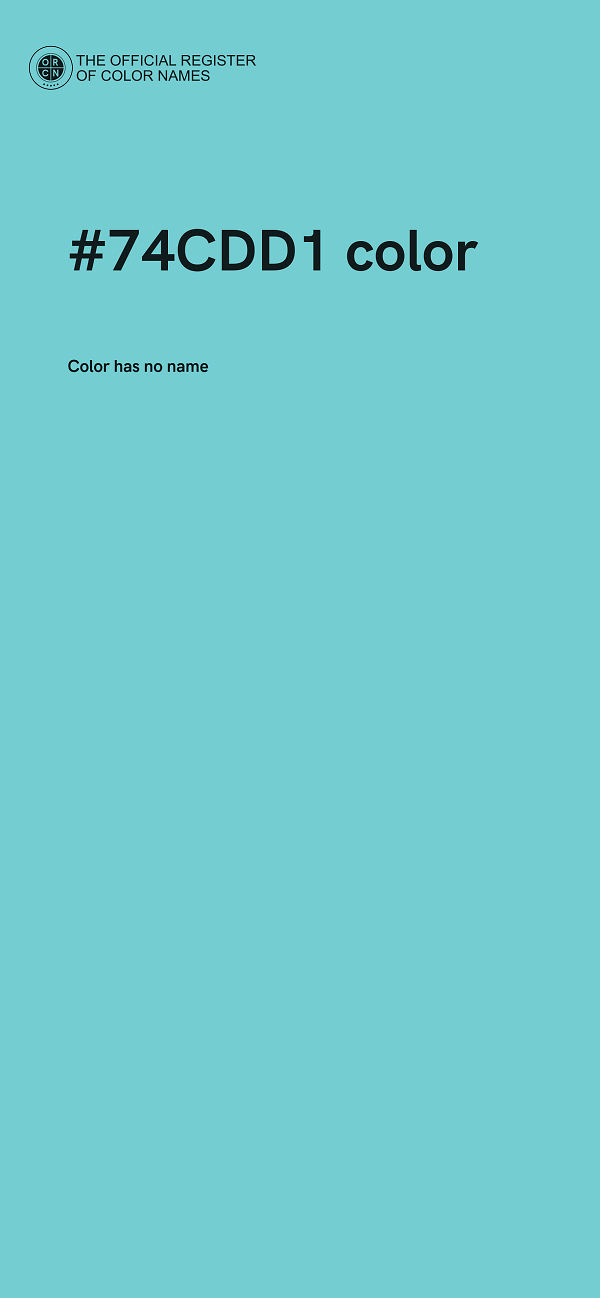 #74CDD1 color image