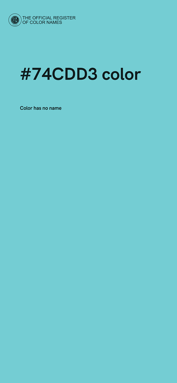 #74CDD3 color image