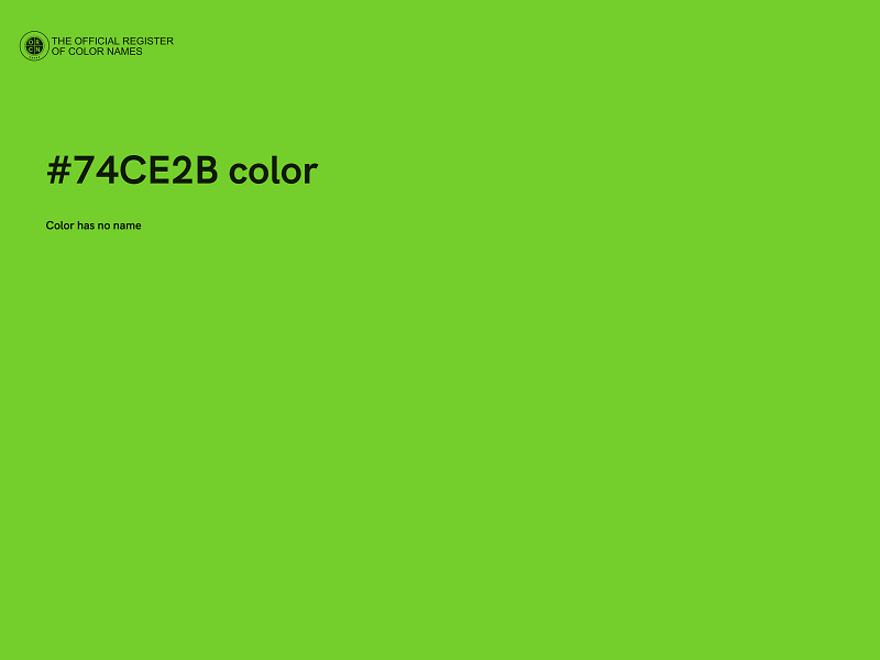 #74CE2B color image