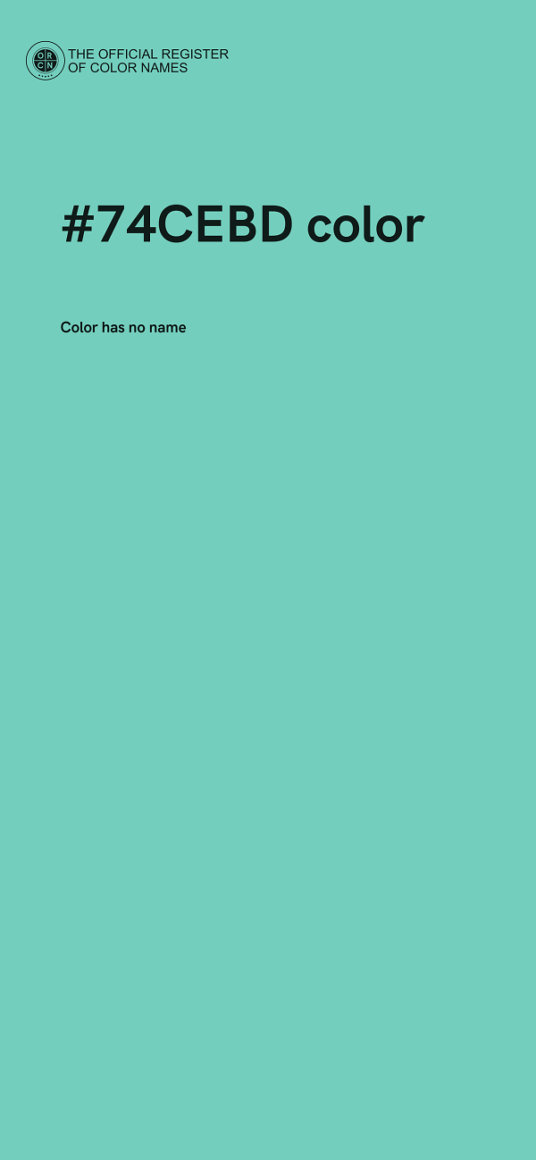 #74CEBD color image