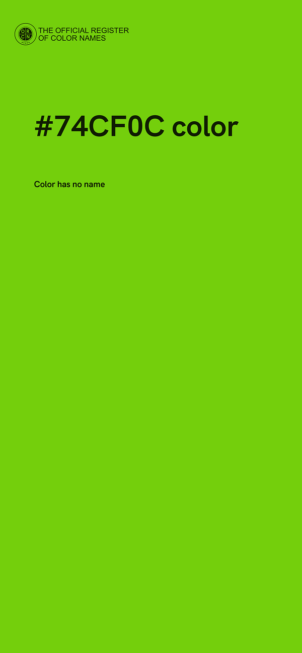 #74CF0C color image