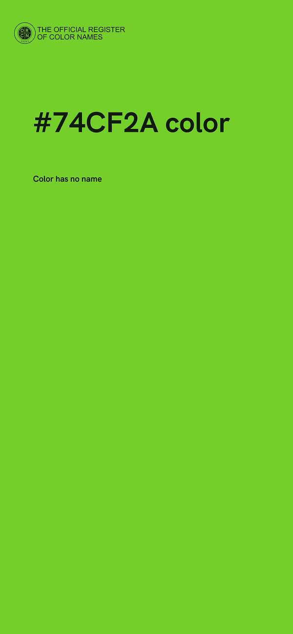 #74CF2A color image