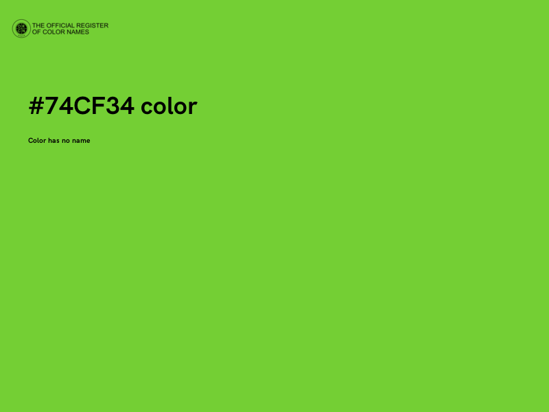 #74CF34 color image