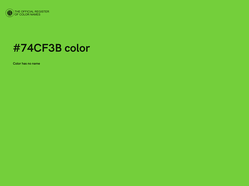 #74CF3B color image