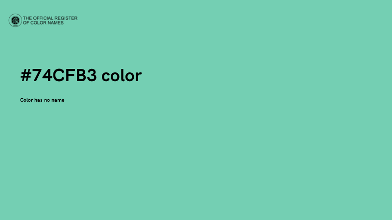 #74CFB3 color image