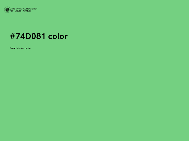 #74D081 color image