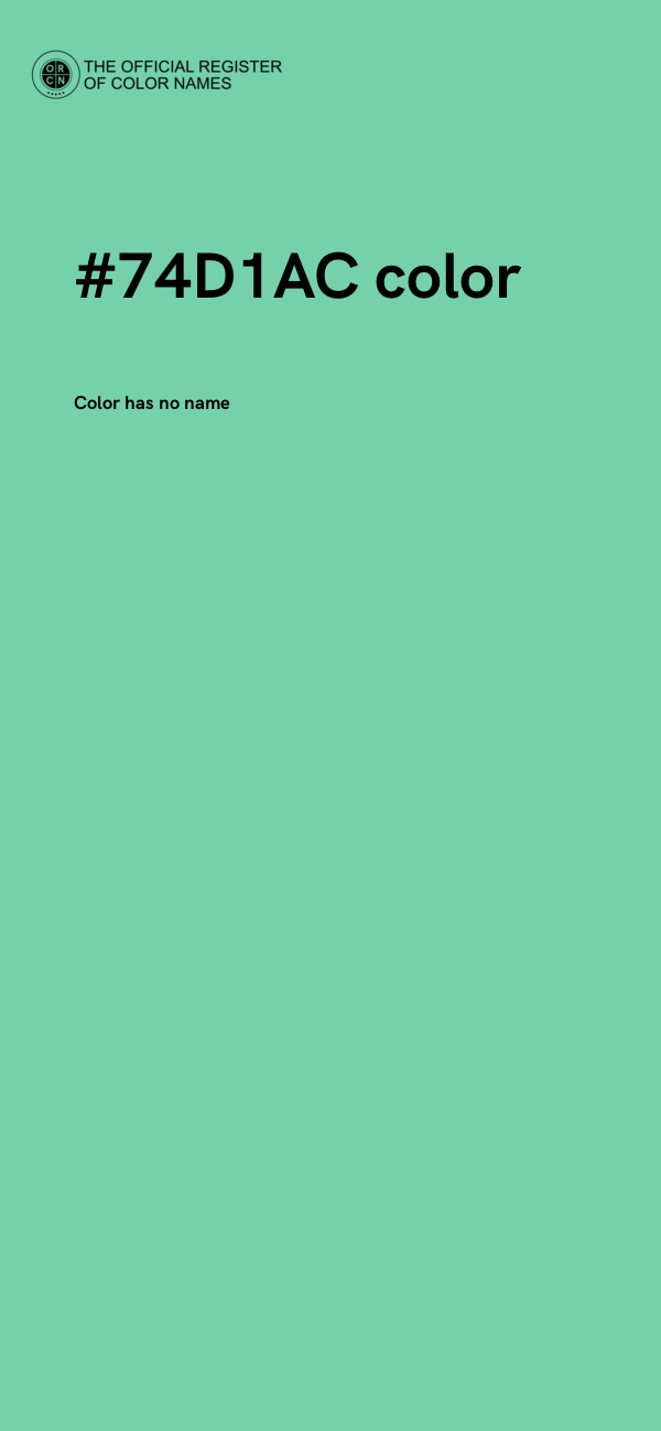 #74D1AC color image