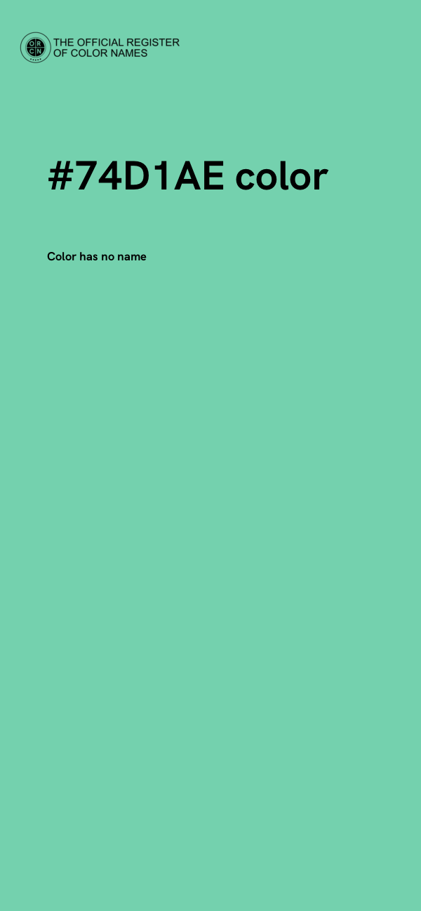 #74D1AE color image
