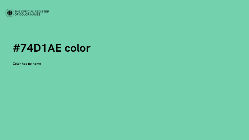 #74D1AE color image