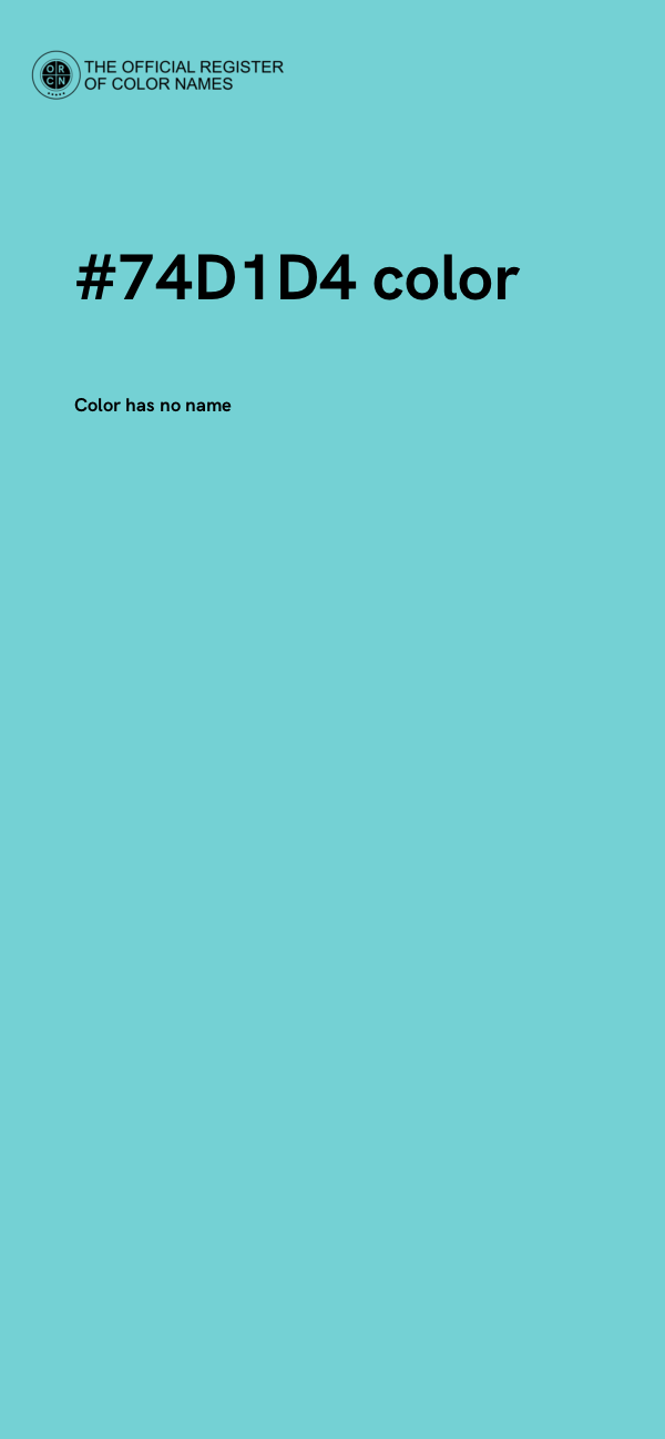 #74D1D4 color image
