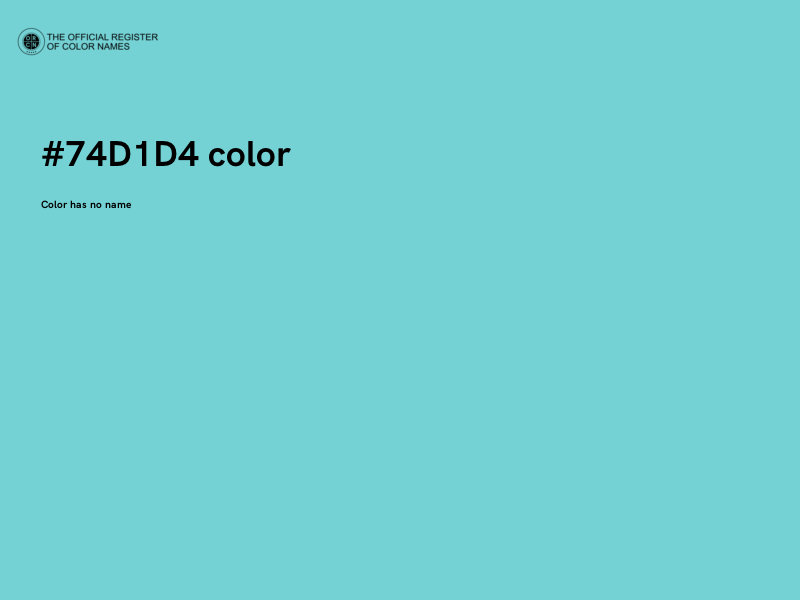 #74D1D4 color image