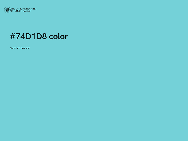 #74D1D8 color image