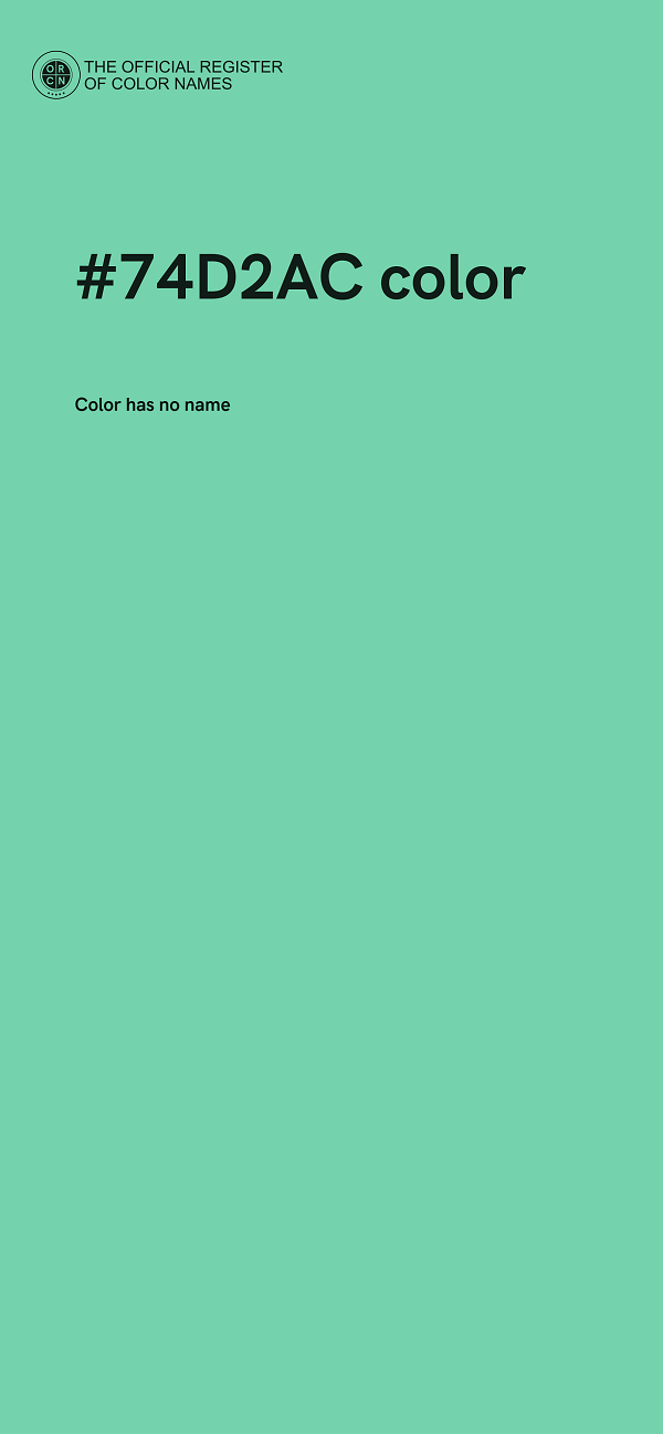 #74D2AC color image
