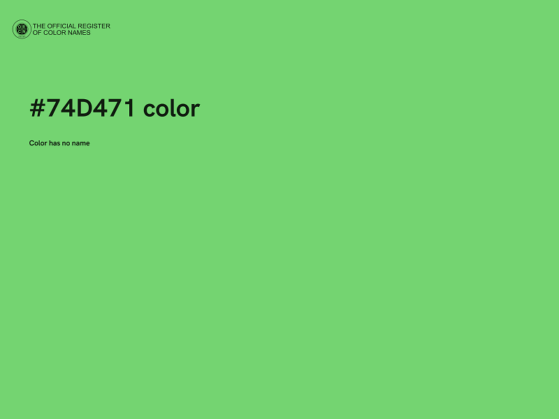 #74D471 color image