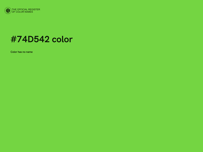 #74D542 color image
