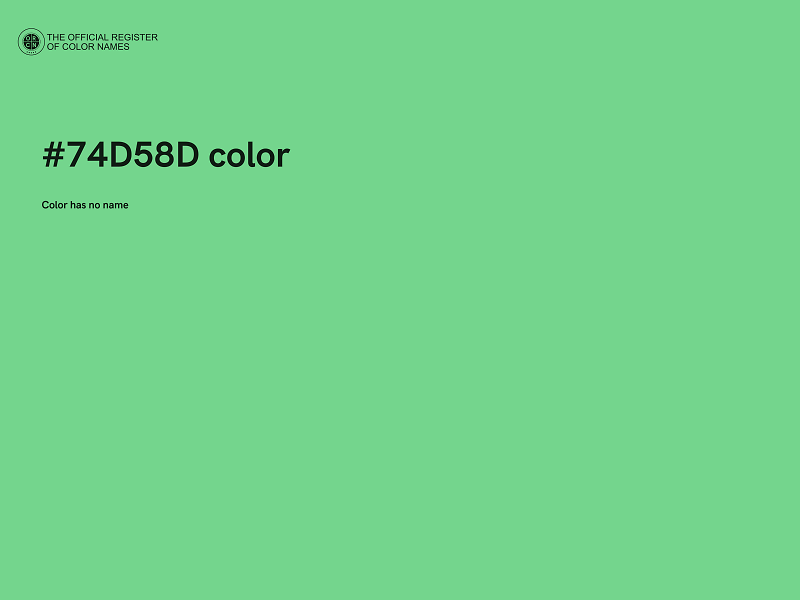#74D58D color image