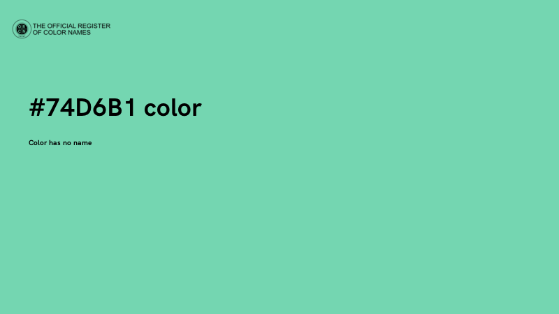 #74D6B1 color image