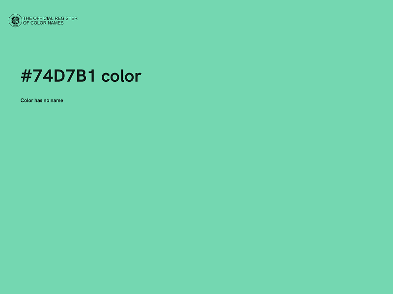 #74D7B1 color image